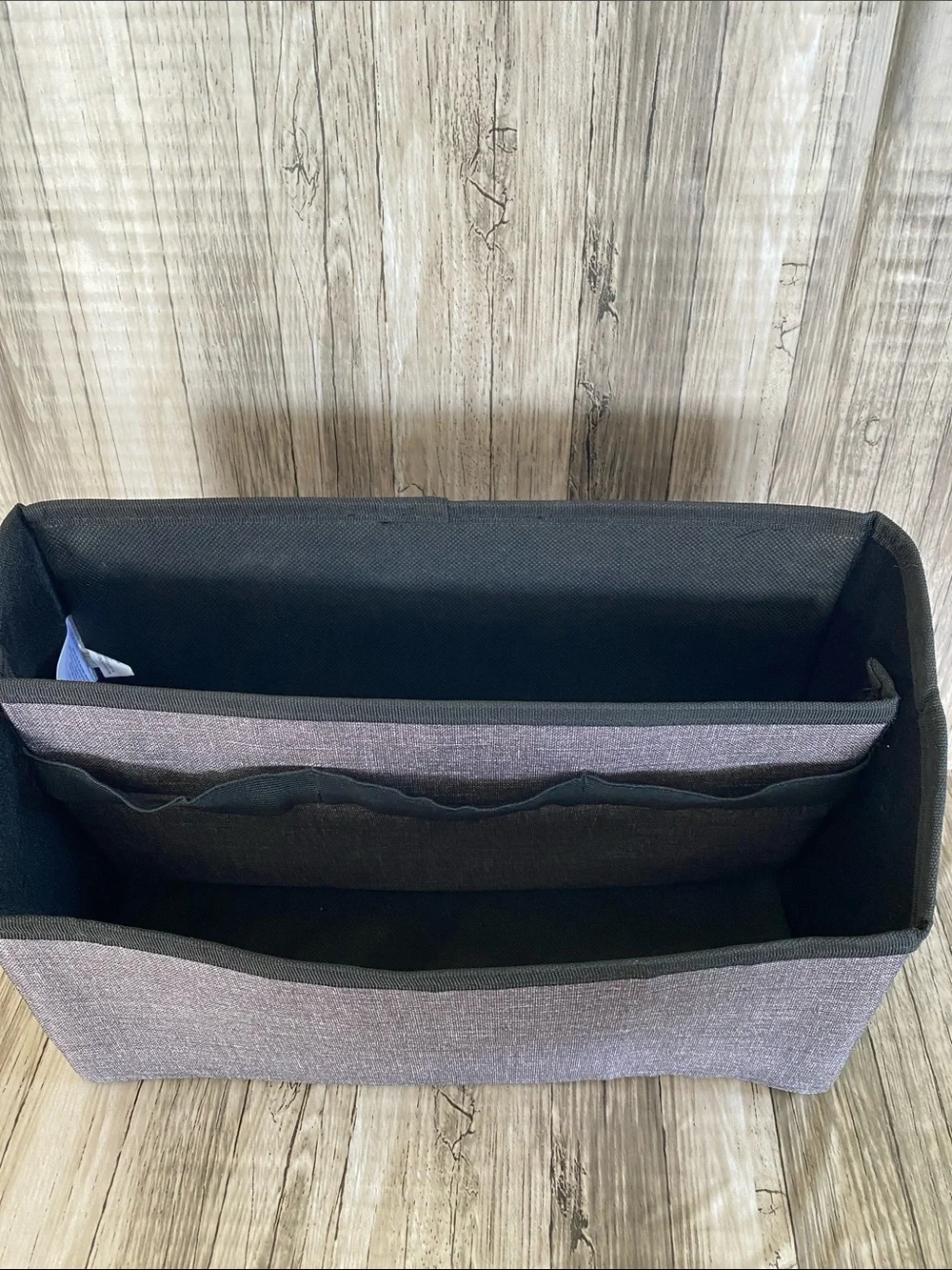 #3 THIRTY-ONE OFFICE DESK CHARGER ORGANIZER DIVIDER— CHARCOAL CROSSHATCH
